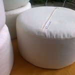 Zafu coton bio et &eacute;peautre bio : coussin de yoga, m&eacute;ditation ou d&eacute;coration &eacute;co-responsable